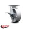 Service Caster 6 Inch Kingpinless Semi Steel Wheel Swivel Caster with Brake SCC-KP30S620-SSR-SLB - alternate 4